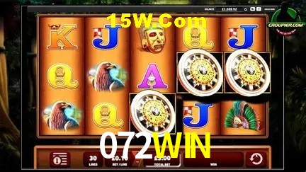 Tela de boas-vindas e lobby de jogos do aplicativo 072WIN